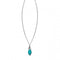 Beginnings Sterling Silver Turquoise Leaf Shape Pendant P3860TBeginningsP3860T