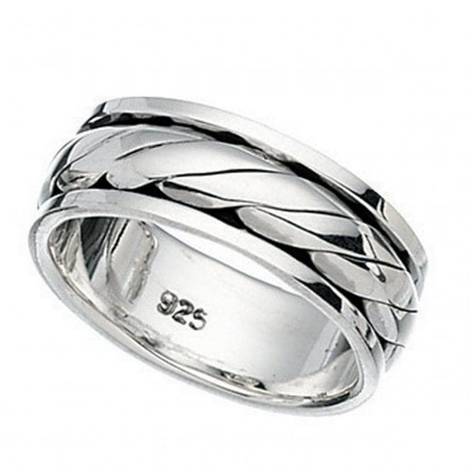 Beginnings Sterling Silver Twist Design Spinner Ring R986BeginningsR986 56