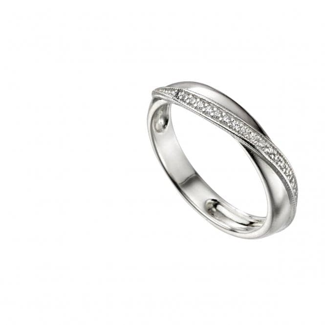 Beginnings Sterling Silver Twisted Wrap Pave Ring R3700CBeginningsR3700C 50