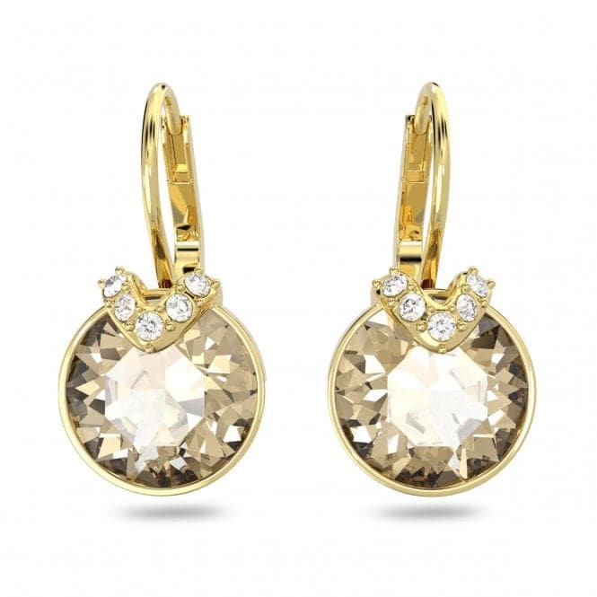 Bella Gold - Tone Plated Round Cut V Drop Earrings 5662093Swarovski5662093