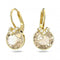 Bella Gold - Tone Plated Round Cut V Drop Earrings 5662093Swarovski5662093