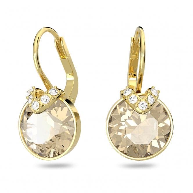 Bella Gold - Tone Plated Round Cut V Drop Earrings 5662093Swarovski5662093