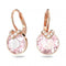 Bella Rose Gold - Tone Plated Round Cut V Drop Earrings 5662114Swarovski5662114