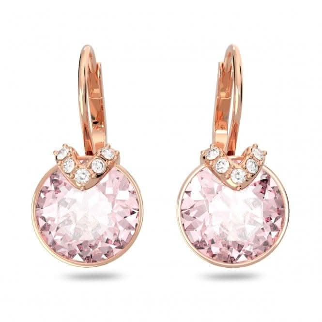 Bella Rose Gold - Tone Plated Round Cut V Drop Earrings 5662114Swarovski5662114