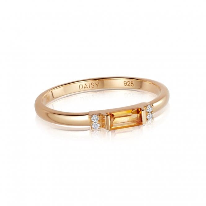 Beloved Fine Citrine Band 18ct Gold Plated Ring JR01_GPDaisyJR01_GP_L
