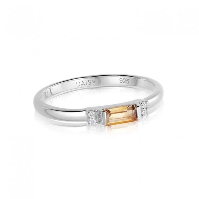 Beloved Fine Citrine Band Sterling Silver Ring JR01_SLVDaisyJR01_SLV_L