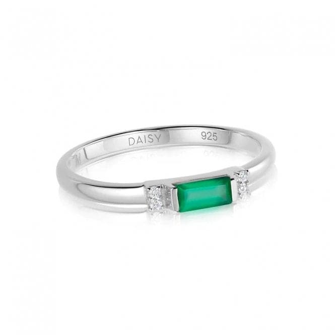 Beloved Fine Green Onyx Band Sterling Silver Ring JR02_SLVDaisyJR02_SLV_L