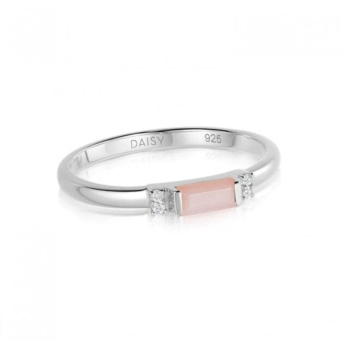 Beloved Fine Pink Opal Band Sterling Silver Ring JR03_SLVDaisyJR03_SLV_L