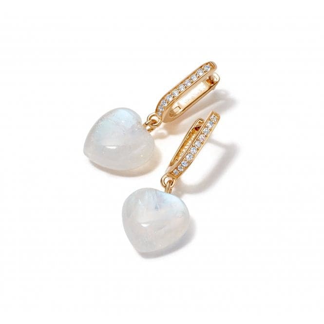 Beloved Moonstone Heart Drop 18ct Gold Plated Earrings JE04_GPDaisyJE04_GP