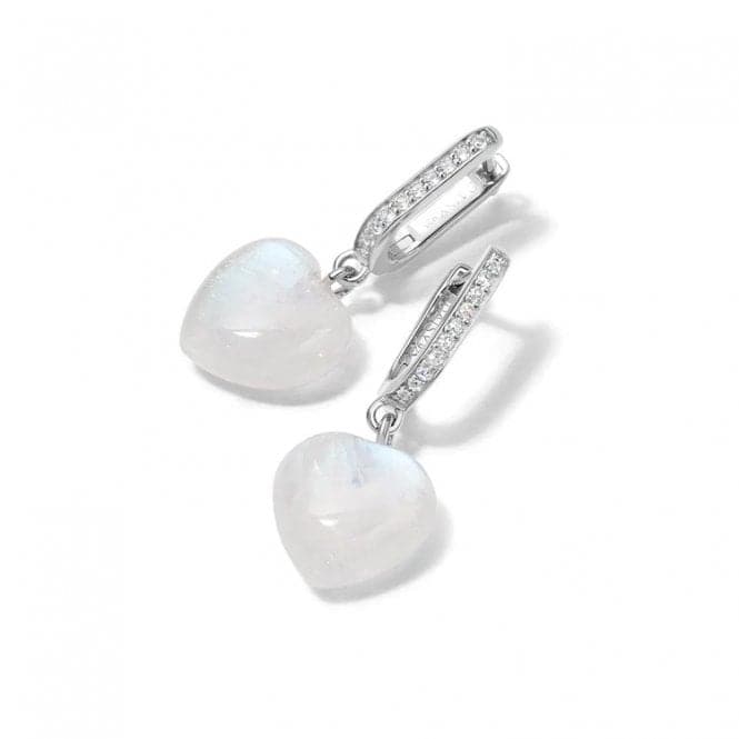 Beloved Moonstone Heart Drop Sterling Silver Earrings JE04_SLVDaisyJE04_SLV