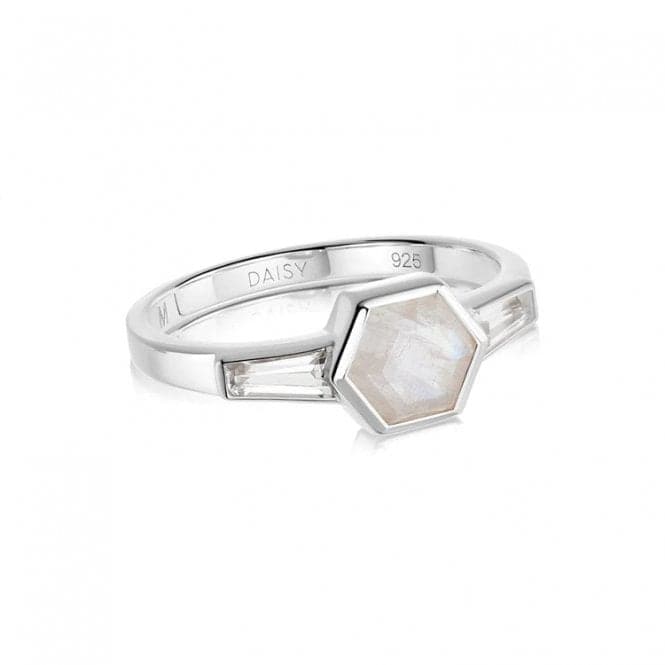 Beloved Moonstone Hexagon Sterling Silver Ring JR06_SLVDaisyJR06_SLV_L
