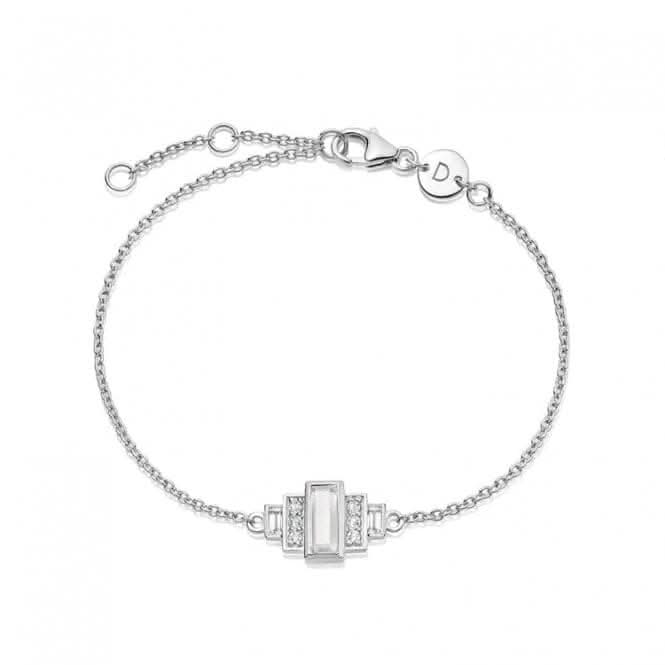 Beloved White Topaz Baguette Sterling Silver Bracelet JBR01_SLVDaisyJBR01_SLV
