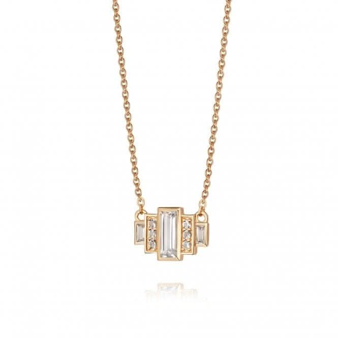 Beloved White Topaz Baguette Sterling Silver Necklace JN04_SLVDaisyJN04_SLV