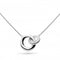 Bevel Cirque Cubic Zirconia Pavé Link 17" Necklace 9151CZKit Heath9151CZ