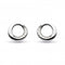 Bevel Cirque Cubic Zirconia Rhodium Plate Stud Earrings 3152CZKit Heath3152CZ