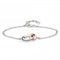 Bevel Cirque Link Blush Twin Chain Bracelet 71886RRPKit Heath71886RRP