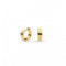 Bevel Unity Golden Huggie Hoop Earrings 61171GDKit Heath61171GD