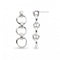 Bevel Unity Trio Stud Drop Earrings 61173RPKit Heath61173RP