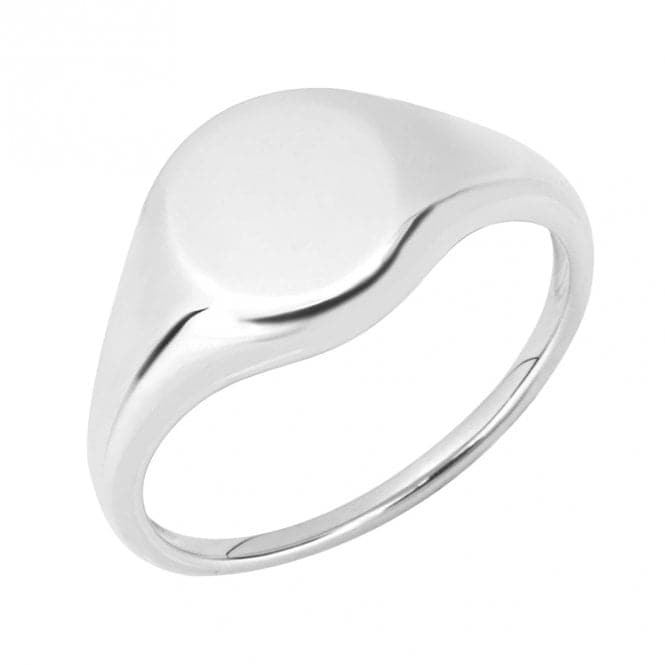 Bevelled Edge White Gold Signet Ring GR608Elements GoldGR608 64