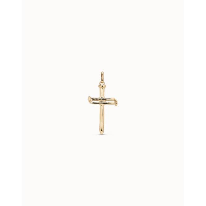 Big Cross Golden Metal CharmUNOde50CHA0146ORO0000U