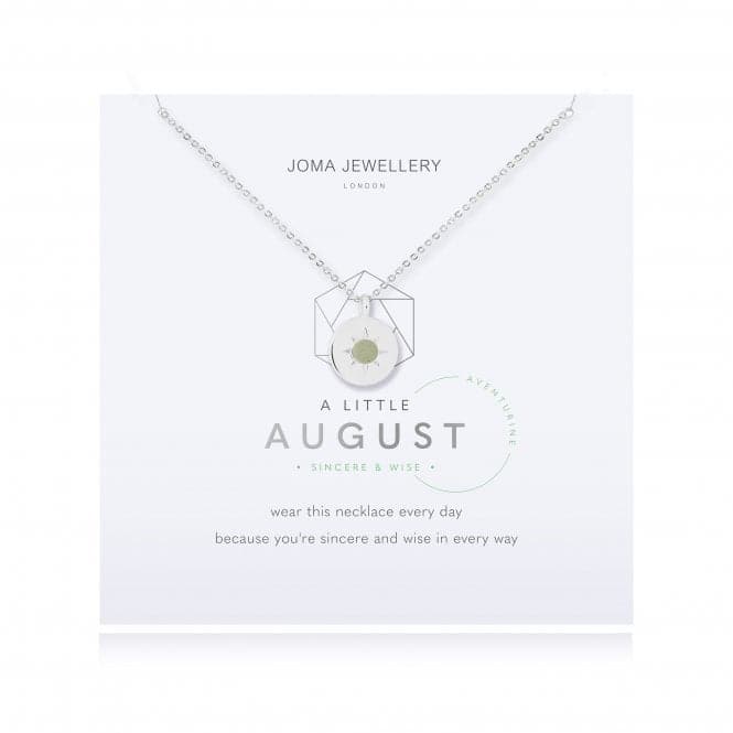 Birthstone a little August Aventurine Necklace 4661Joma Jewellery4661