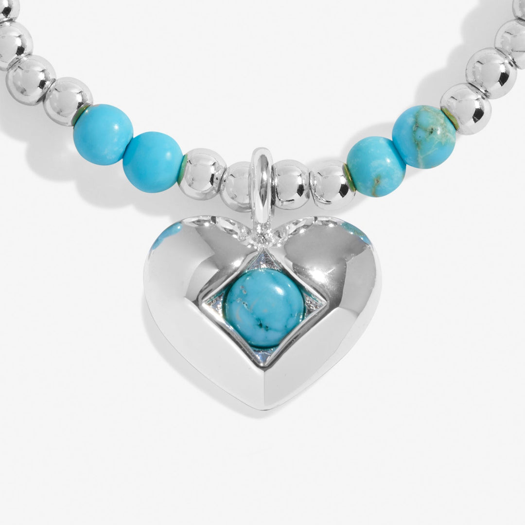 Birthstone A Little December Turquoise Silver Plated Bracelet 8326Joma Jewellery8326