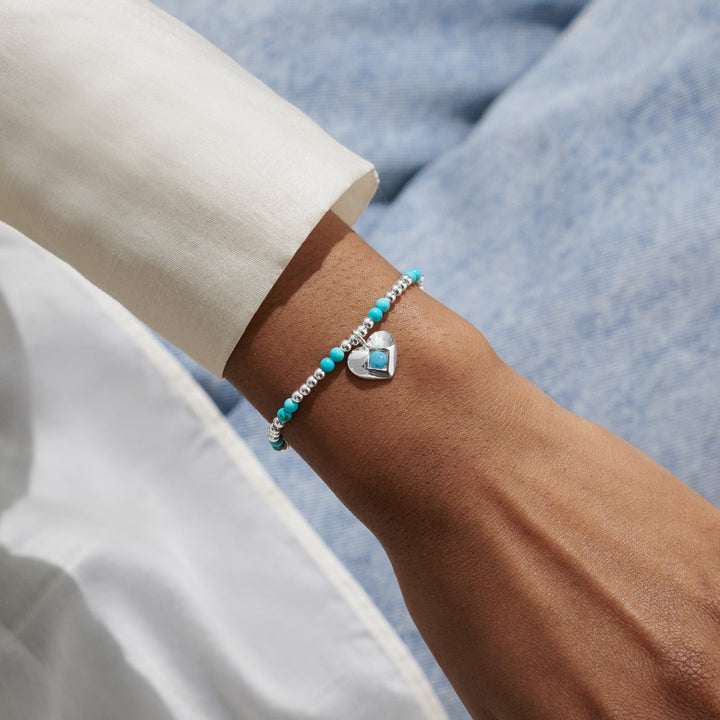 Birthstone A Little December Turquoise Silver Plated Bracelet 8326Joma Jewellery8326