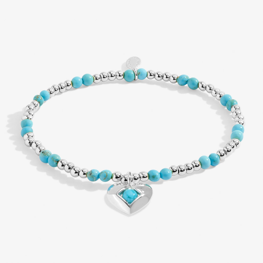 Birthstone A Little December Turquoise Silver Plated Bracelet 8326Joma Jewellery8326