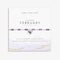 Birthstone A Little February Amethyst Silver Plated Bracelet 8316Joma Jewellery8316