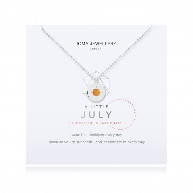 Birthstone a little July Sunstone Necklace 4660Joma Jewellery4660