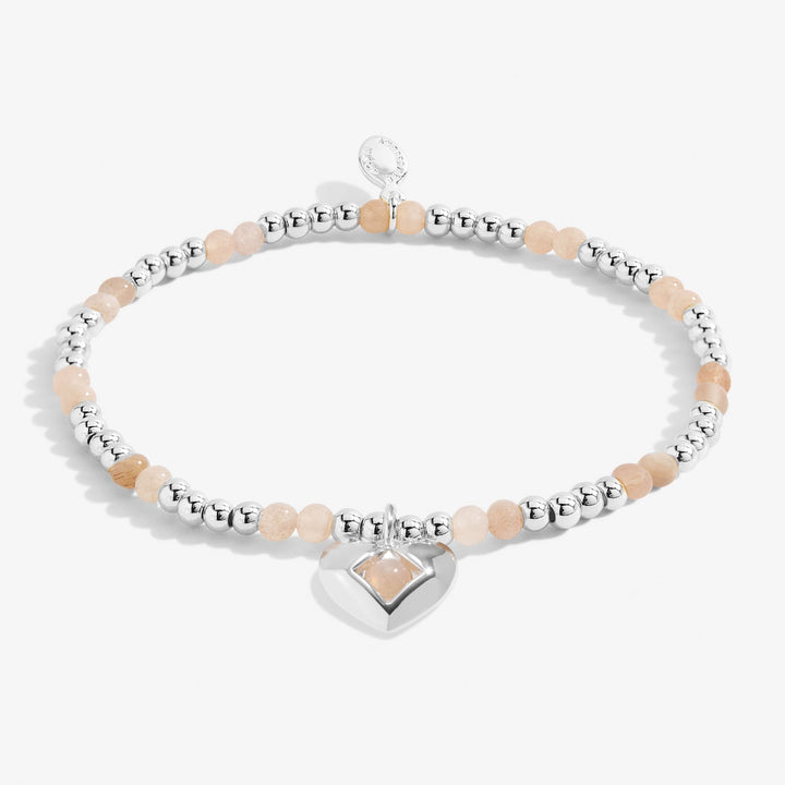 Birthstone A Little July Sunstone Silver Plated Bracelet 8321Joma Jewellery8321