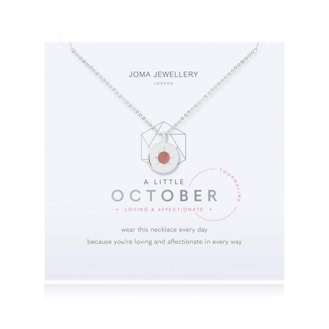 Birthstone a little October Tourmaline Necklace 4663Joma Jewellery4663