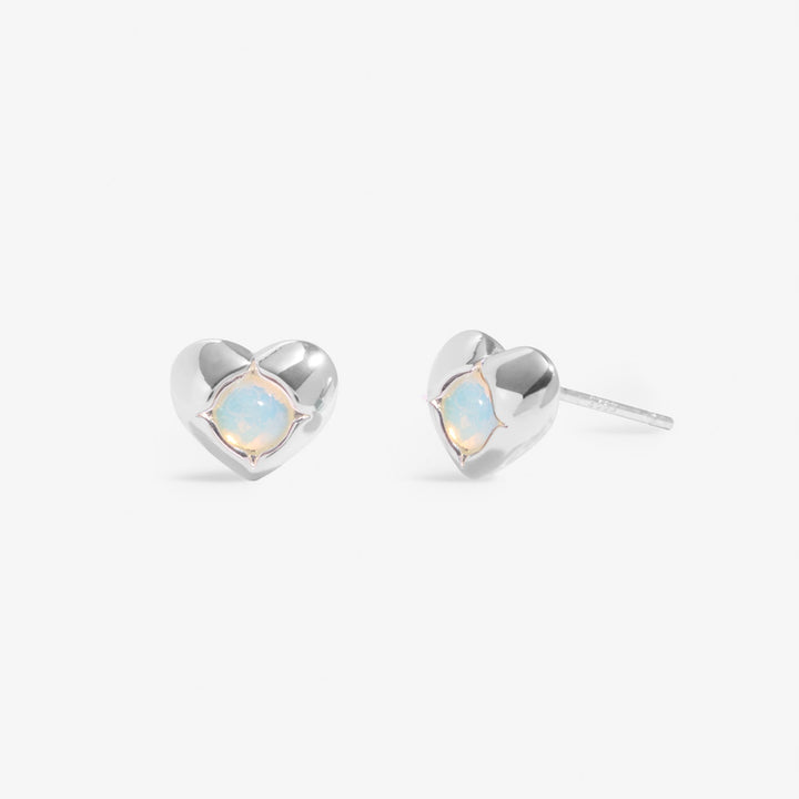 Birthstone June Moonstone Silver Plated Earrings 8392Joma Jewellery8392