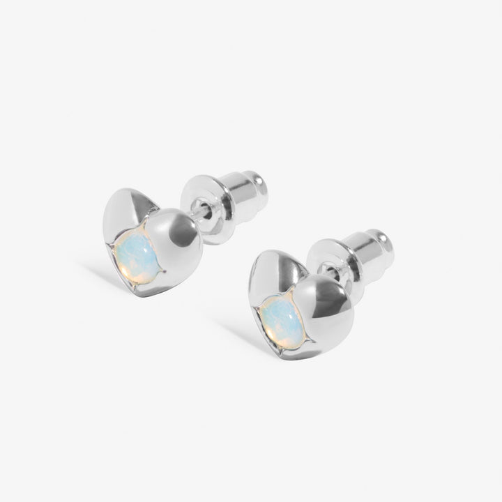 Birthstone June Moonstone Silver Plated Earrings 8392Joma Jewellery8392