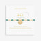 Birthstone May Green Agate Gold 17.5cm Stretch Bracelet 6136Joma Jewellery6136