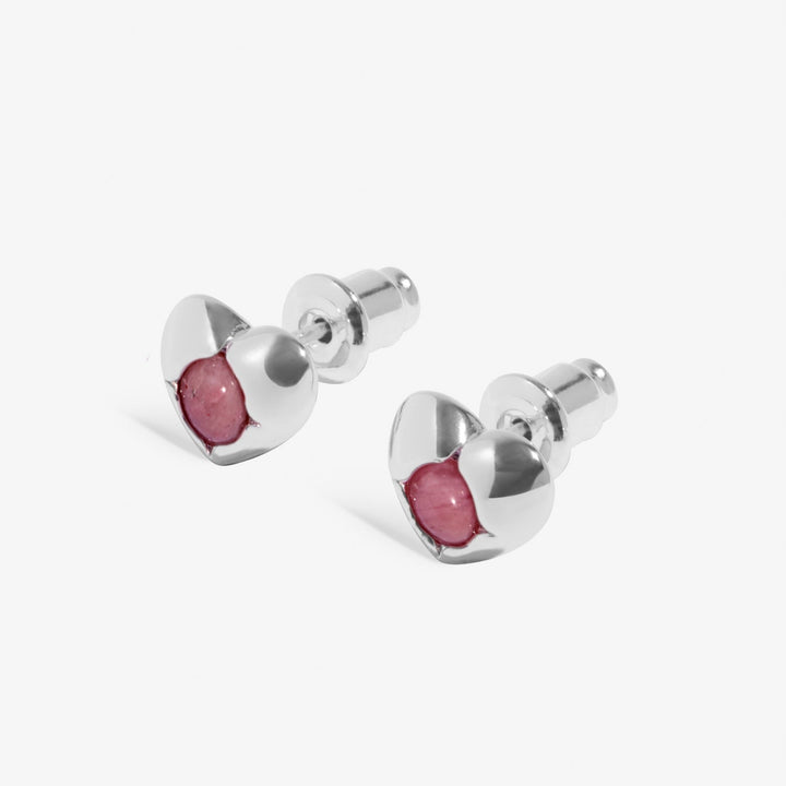 Birthstone October Tourmaline Silver Plated Earrings 8396Joma Jewellery8396