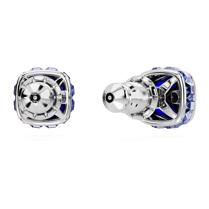 Birthstone Rhodium Plated Blue Square Cut September Stud Earrings 5660803Swarovski5660803