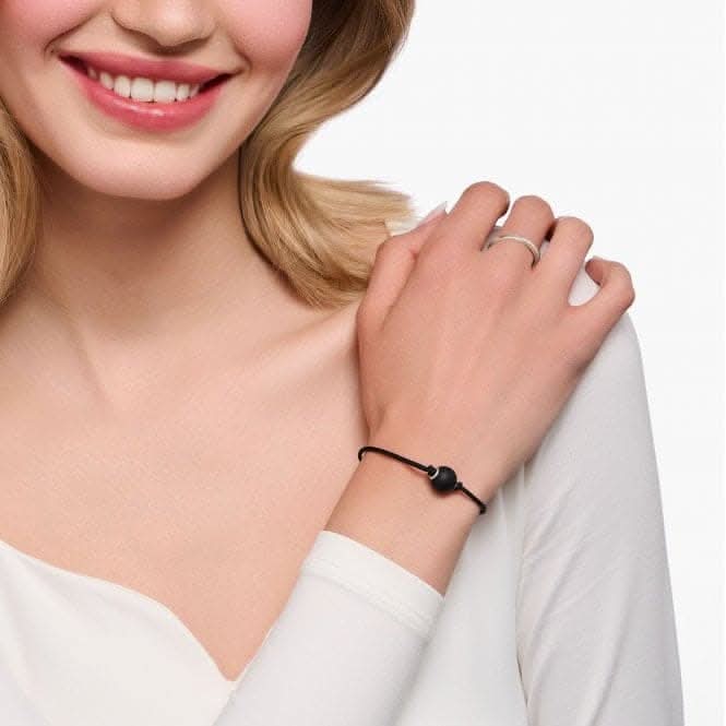 Black Nylon Obsidian Bracelet A2101 - 172 - 11Thomas Sabo Karma BeadsA2101 - 172 - 11
