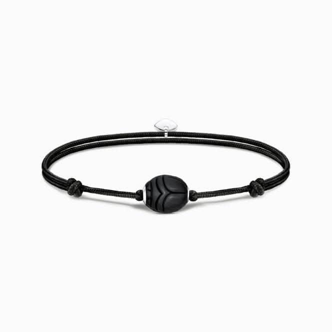 Black Nylon Obsidian Bracelet A2109 - 172 - 11Thomas Sabo Karma BeadsA2109 - 172 - 11