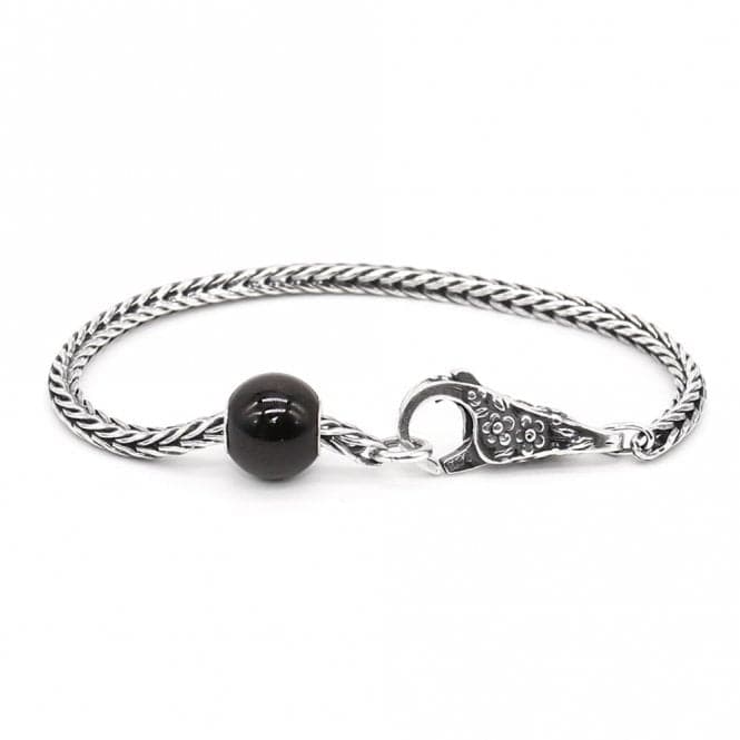 Black Onyx BraceletTrollbeadsTZZUK - 01034 Size 17