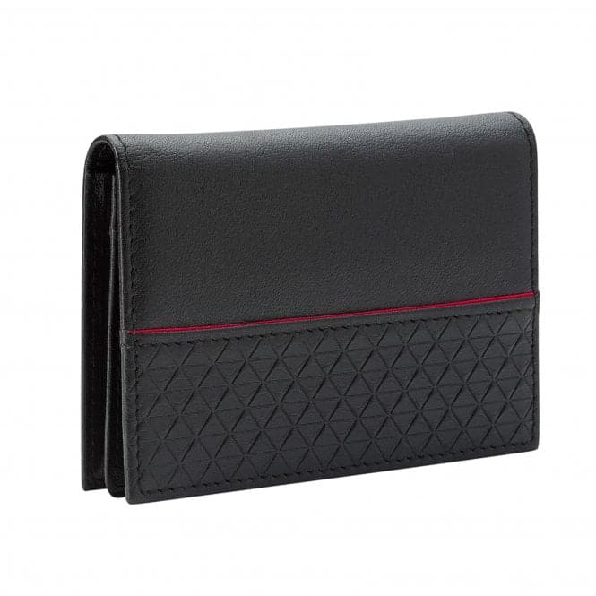 Black Recycled Leather Card Holder W017Fred BennettW017