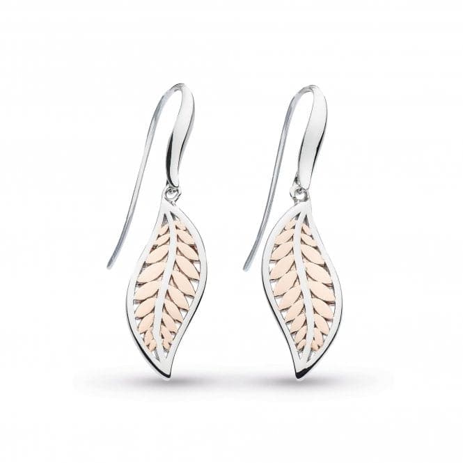 Blossom Eden Blush Leaf Rose Gold Plate Drop Earrings 60247RGKit Heath60247RG029