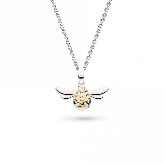 Blossom Flyte Honey Bee Gold Rhodium 17" Mini Necklace 90337GRPKit Heath90337GRP