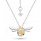 Blossom Flyte Honey Bee Gold Rhodium 18" Necklace 90338GRPKit Heath90338GRP