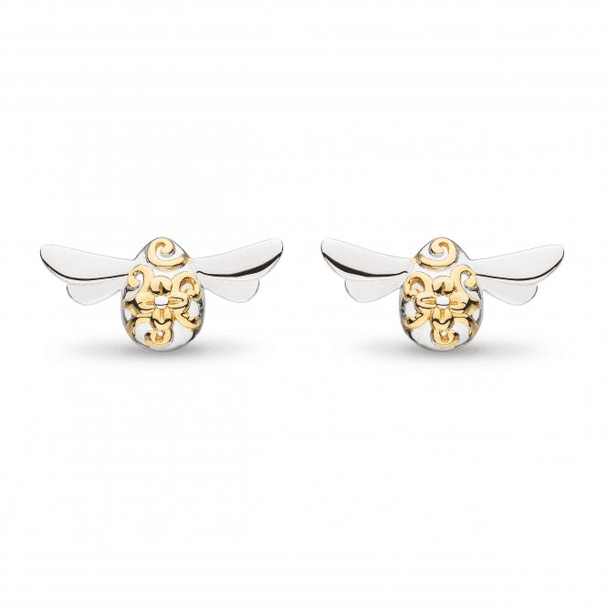 Blossom Flyte Honey Bee Gold & Rhodium Stud Earrings 40338GRPKit Heath40338GRP