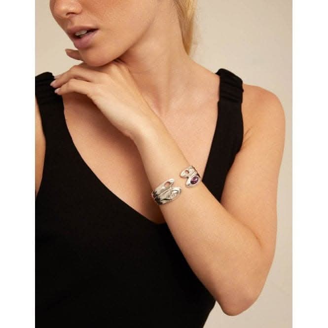 Blossom Multicolor Metal Faceted Crystal BraceletUNOde50PUL2258MCLMTL0M