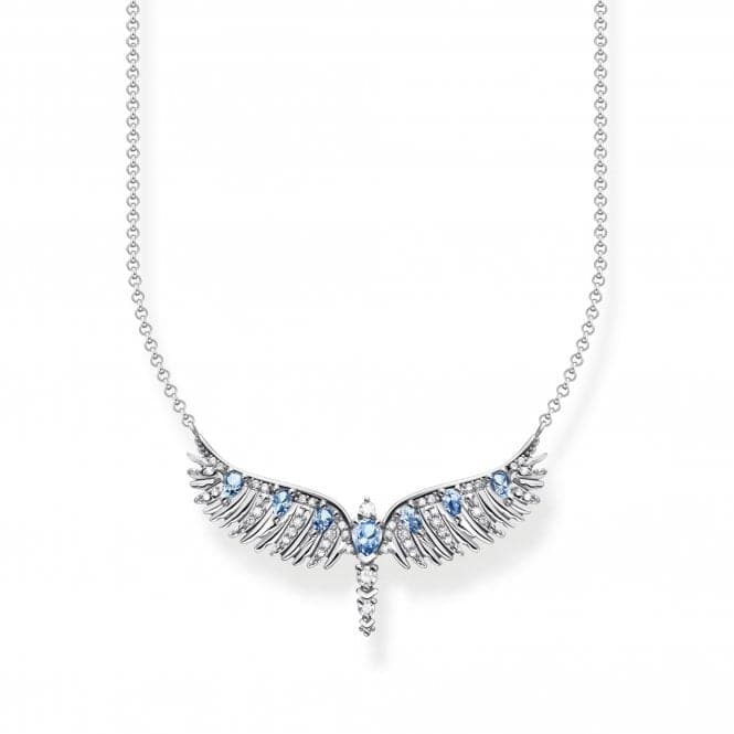 Blue Stones Phoenix Wing Necklace KE2169 - 644 - 1 - L45VThomas Sabo Sterling SilverKE2169 - 644 - 1