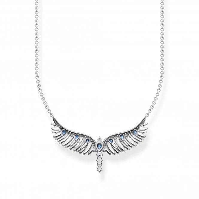 Blue Stones Phoenix Wing Necklace KE2169 - 644 - 1 - L45VThomas Sabo Sterling SilverKE2169 - 644 - 1