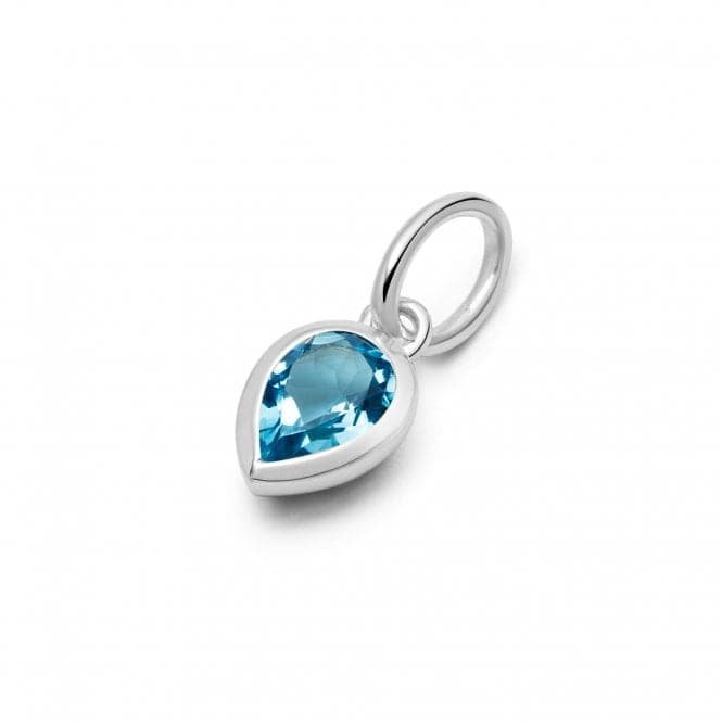 Blue Topaz December Birthstone Sterling Silver Charm PBS24_SLVDaisyPBS24_SLV