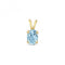 Blue Topaz Oval Pendant PD277BTGemstones JewelleryPD277BT
